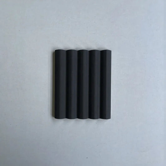 Black Ribbed Wall Panels