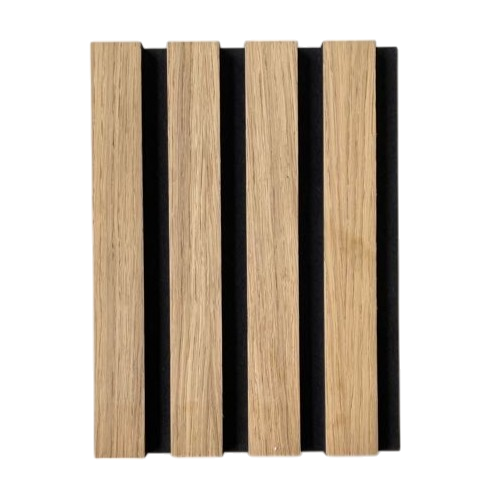 Oak Veneered Black Dyed Slat Wall Panels