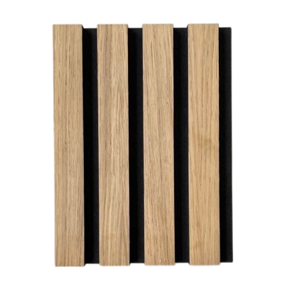 Oak Veneered Black Dyed Slat Wall Panels